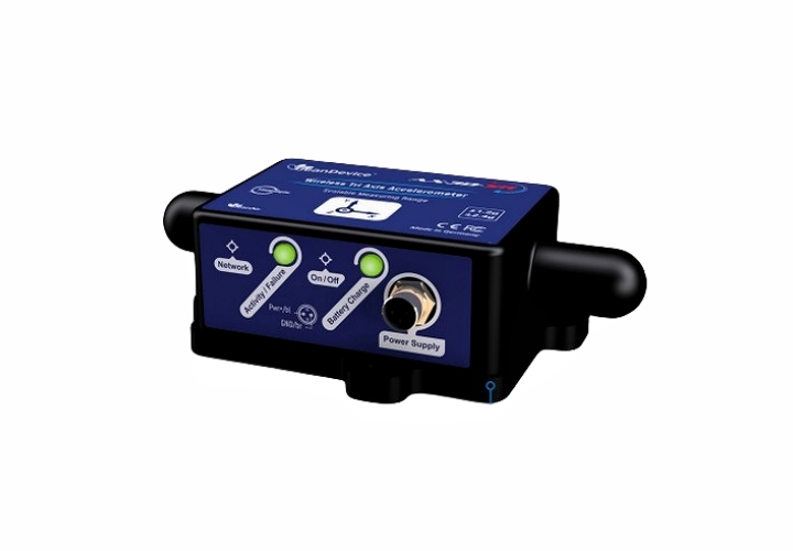 BeanAir BeanDevice® 2.4GHz AX-3D -SR 無線超低噪聲振動傳(chuan) 感器
